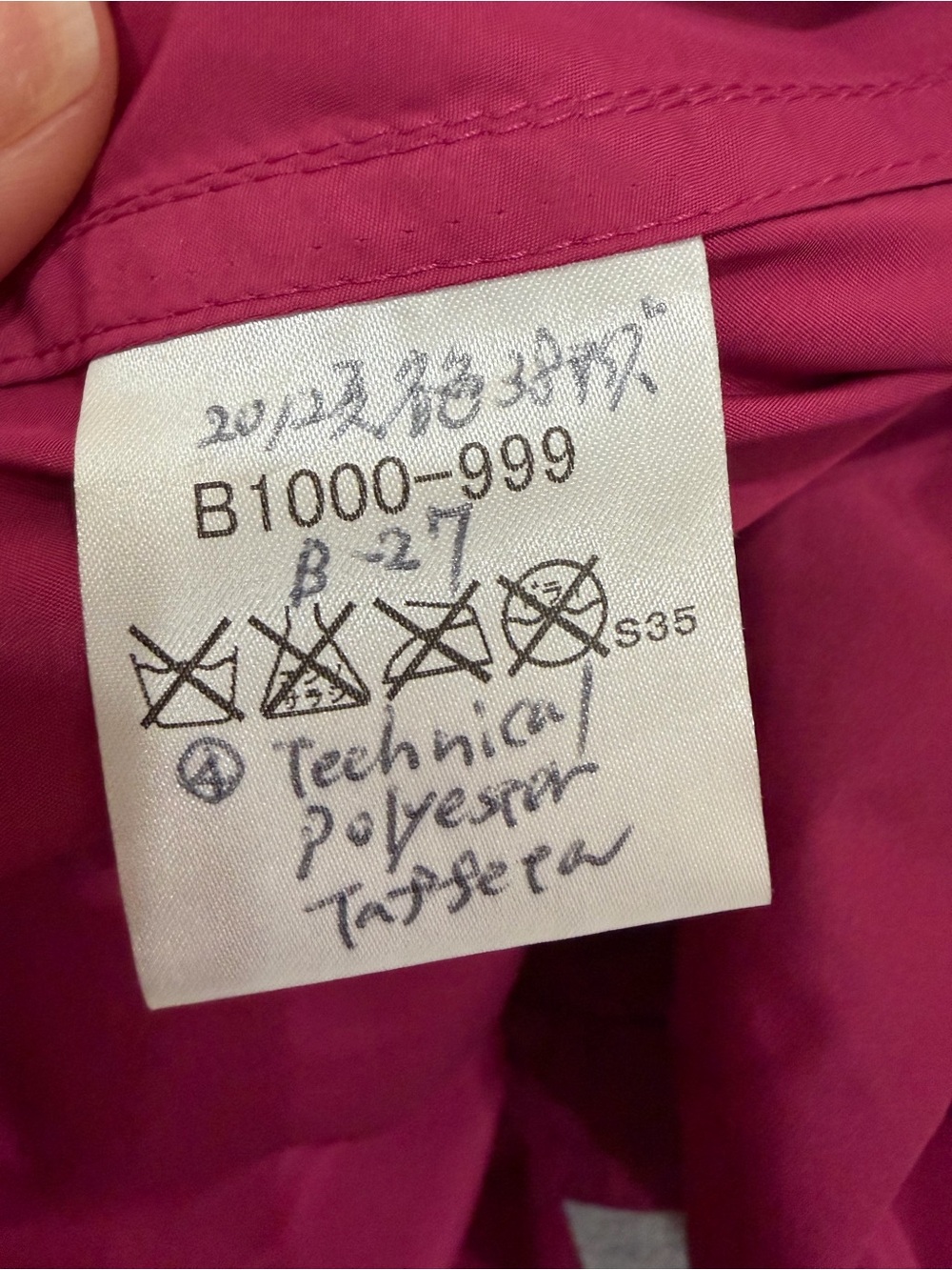 Burberry Rose Magenta Hooded Double-Breasted Rain Cape - Picture 17 of 17